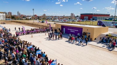 En un día histórico para el deporte necochense, se inauguró la pista de atletismo municipal