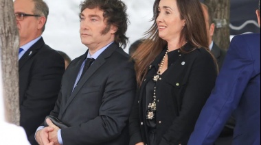 Milei se mostró con Villarruel en el acto por el aniversario del atentado a la embajada de Israel