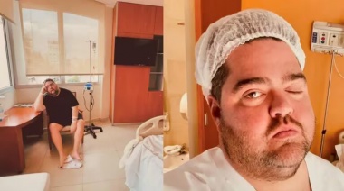 Darío Barassi volvió a internarse tras operarse y protestó: “Estoy del orto”