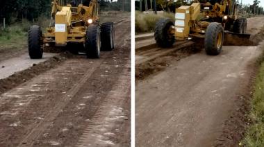 Continúa bacheo y entoscado de calles de tierra