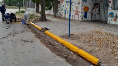 Trabajos de señalización en diferentes puntos de la ciudad