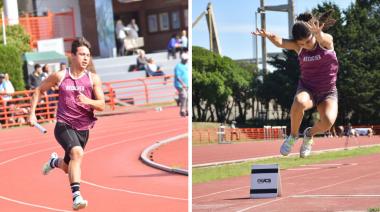 Facundo Muguiro y Rosario Coronel compiten este fin de semana en el Nacional U20