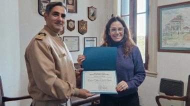 Visita institucional de la Presidenta del Consorcio de Gestión del Puerto de Quequén a la Prefectura Naval Argentina