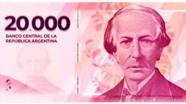 El billete de $20.000 comenzará a distribuirse el mes que viene