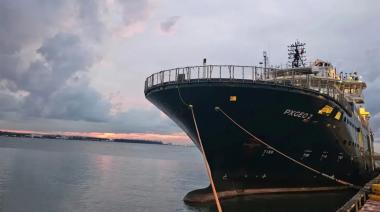 Exploración Offshore: Ingresó el buque sísmico al puerto de Mar del Plata