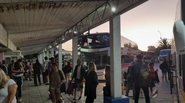 Satisfacción en la Terminal tras un fin de semana atípico para el movimiento turístico