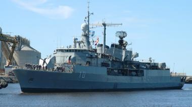 Arribó a Puerto Quequén el buque destructor ARA “Almirante Brown”: horarios para visitarlo