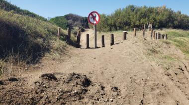 Piden se respete la señalización en senderos del Parque donde no pueden circular vehículos