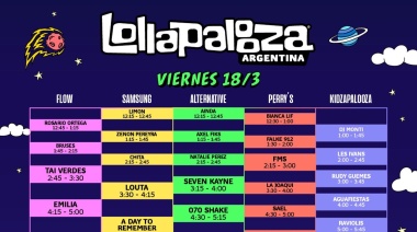 Lollapalooza suma bandas a su grilla y confirma horarios