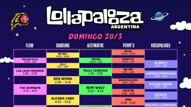 Lollapalooza suma bandas a su grilla y confirma horarios