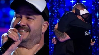 El abrazo eterno de Marcelo Tinelli a un participante, tras emocionarse en Canta Conmigo Ahora