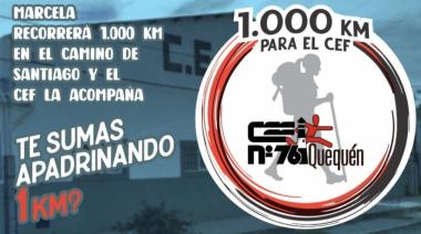 1.000 km. solidarios para reparar el techo del CEF de Quequén