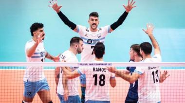 La Selección Argentina barrió a Serbia y se clasificó a los cuartos de final del Mundial de Vóley 2022