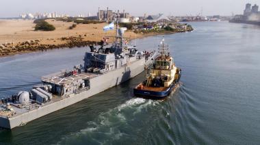 Se conmemoró el Día de la Armada Argentina a bordo de la corbeta ARA Espora en Puerto Quequén