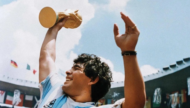 T-shirt Homme Celeste Diego Maradona 'el Gol De Diego' - Taille M - Neuf Avec étiquettes Kezman